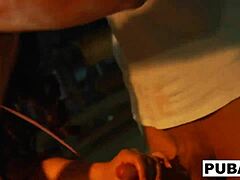 Jessica Rips Off Clothes, Nude Ass and Tits for Blowjob!