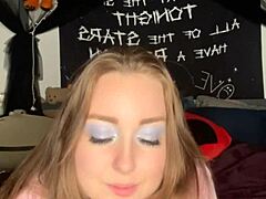 Horny Slut Sucks And Masturbates Her Wet Pussy With Toys, Needing Dick Bad!