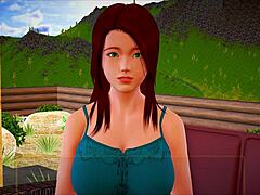 My new family episode 439 with brunette and redhead in game setting
