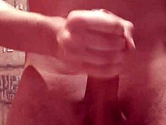I uh young gay jerking this huge cock and cumming loads ya know!
