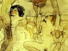 Is this vintage erotic cartoon anime illustration?