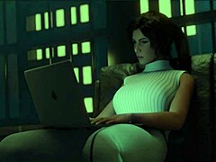 Playing Croft Adventures Lust Path With Big Tits And Shaved Pussy.