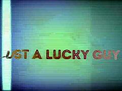 Threesome with big natural tits and juicy ass