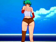bulma gets caught masturbating in kame house from dragon ball