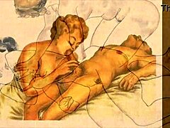 Bold Vintage Erotic Illustration of Sexy Comics