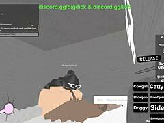 cute girl in roblox style deepthroat