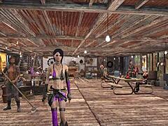 What does Chyler Leigh's top model look like in Fallout 4 fashion?