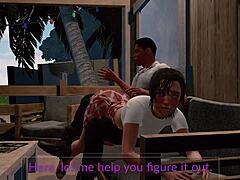 Jack and Emma Get Spanked in Paradise