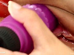 solo masturbation with peaches gonzo style on give me pink
