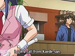 Dalam cerita hentai anime ini, saya mula kerja dengan pertemuan pertama bersama bos.