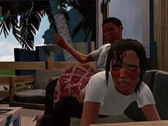 Jack and Emma Get Spanked in Paradise