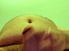 Solo stroking in hotel