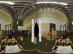 Aiden Ashley, Jazmin Luv, And Lily Larimar Surprise Their Trainer With Monster Cocks!