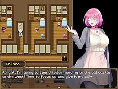 Horny Client Grabs Waitress Tits in Massage - Philana Elixir Part 2