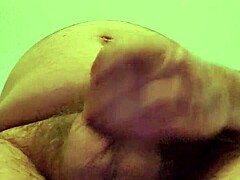 Solo stroking in hotel