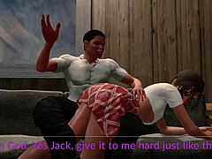 Jack and Emma Get Spanked in Paradise