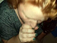 Watch this redhead give an amazing blowjob?