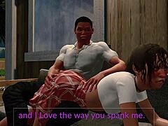 Jack and Emma Get Spanked in Paradise