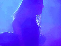 This super hot brunette girl in stockings gets a rough ride from her man