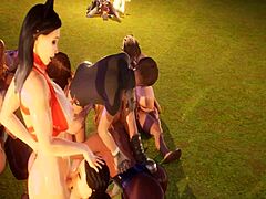 I gave Shey a blowjob in 3D anime hentai