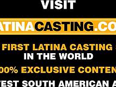 hot brazilian ass babe rides big cock at casting call