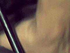 This super hot brunette girl in stockings gets a rough ride from her man