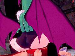 omg this 3d cartoon pilot with morrigan sends us to a fantasy world for wild hentai fucking scenes 😈🔥