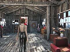 Fallout 4 Sexy at Home with Cute Brunette