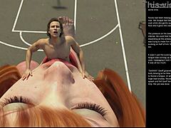 Big apple small gesture in episode 27 of 3d cartoon sex 😏