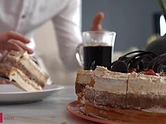 Kitsune Liss, The Redhead Babe, Gets Bent Over For Doggy In The Kitchen – Shaved Pussy And Facial Cumshot.