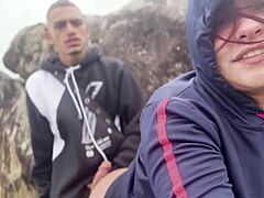 Novinha Rabuda Flashing Ass Tits Beach Public Outdoor Monster Cock