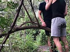 wild sex in forest with monster cock blowjob cum