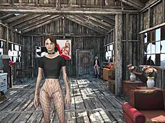 Fallout 4 Sexy at Home with Cute Brunette