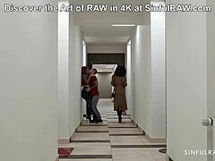 Pornstar Licks Pussy In Rough Doggystyle Close-Up.