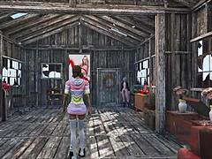 Fallout 4 Sexy at Home with Cute Brunette