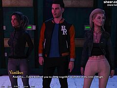 To 18+ horer føler seg spente over å dele en kuk i offentlig utendørs trekant, lengter etter hvert øyeblikk i Being a Dik Episode 10 Del 81