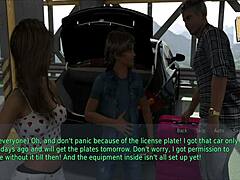 a wife and stepmother play a game together