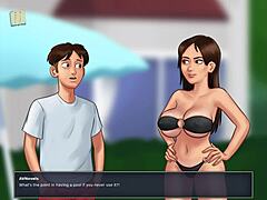 in this episode of summertime saga, the cartoon characters explore new anime hentai adventures with twists and turns. they navigate relationships and secrets casually.