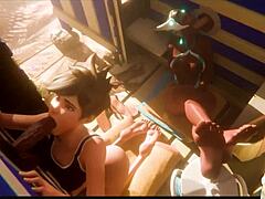 sombra watches gloryhole deepthroating bald pussy natasha fucking huge pov galacta face fucking