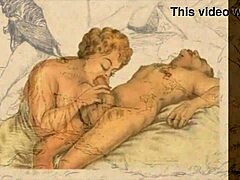 Vintage Erotic Drawings With Bold Cartoon Action