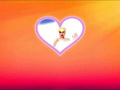 Step mom teases me in bedroom, jerking bottle like cock in hentai game