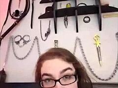 cute nerd masturbating in panties during sexting 😍