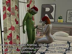 i watched the grinch and it was kinda ugly but fun.