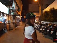 Amateur teen couple enjoy new years eve in thailand