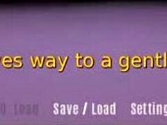 Step mom teases me in bedroom, jerking bottle like cock in hentai game