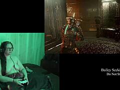 naked brunette bbw plays deadspace part 9