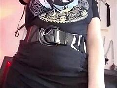 cute nerd masturbating in panties during sexting 😍