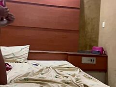 Brunette amateur begs for anal cumshot instead of pussy.