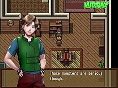 rescuing two hot girls from zombies in hentai game part 3