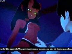 在这个叙事中，Meru魅魔开始她的动画冒险第一部分，探索卡通世界。葡萄牙版增添独特风味。